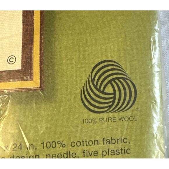 Sunset Stitchery kit autumn leaves Betty Miles 16 x 20 #2241 100% Pure Wool 70s - Picture 9 of 15